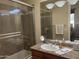 Bathroom features a large shower, granite vanity, and updated fixtures at 10100 N 78Th Pl, Scottsdale, AZ 85258