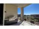 Outdoor patio with built-in grill and city views at 4849 N Camelback Ridge Rd # B201, Scottsdale, AZ 85251