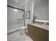 Modern bathroom with a glass shower, toilet, and updated vanity at 37200 N Cave Creek Rd # 2120, Scottsdale, AZ 85262