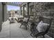 Relaxing outdoor patio with pergola, comfortable seating, and city views at 37200 N Cave Creek Rd # 2120, Scottsdale, AZ 85262
