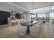 Open concept kitchen features modern cabinetry, island with seating, and high-end appliances at 37200 N Cave Creek Rd # 2120, Scottsdale, AZ 85262