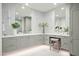 Spacious bathroom featuring double vanities, a makeup area, and ample lighting at 37200 N Cave Creek Rd # 1009, Scottsdale, AZ 85262
