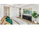 Main bedroom with city views and access to a walk-in closet and bathroom at 3131 N Central Ave # 4015, Phoenix, AZ 85012