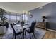 Dining room with glass table and mountain views at 7180 E Kierland Blvd # 1115, Scottsdale, AZ 85254