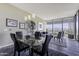 Dining room with glass table and mountain views at 7180 E Kierland Blvd # 1115, Scottsdale, AZ 85254