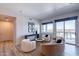 Modern living room with city views and comfortable seating at 3131 N Central Ave # 5013, Phoenix, AZ 85012