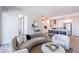 Open concept kitchen with island and stainless steel appliances at 3131 N Central Ave # 3013, Phoenix, AZ 85012