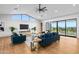 Bright living room with large windows and stunning views at 38152 N 109Th St, Scottsdale, AZ 85262