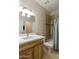 Bathroom with tub, shower, and modern vanity at 6990 E Buckhorn Trl, Scottsdale, AZ 85266