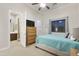 Bright bedroom with ensuite bathroom and a view at 6990 E Buckhorn Trl, Scottsdale, AZ 85266