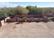 Landscaped backyard with block walls and desert plants at 25645 W Blue Sky Dr, Wittmann, AZ 85361