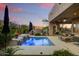 Inviting pool and patio area with a water feature at 28448 N 95Th Pl, Scottsdale, AZ 85262