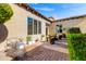 Private courtyard with seating and potted plants at 3105 S Amble Pass, Gold Canyon, AZ 85118