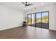 Relaxing bedroom with sliding glass doors opening to backyard at 16122 E Tombstone Ave, Fountain Hills, AZ 85268