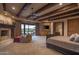 Large main bedroom with fireplace, sitting area and access to backyard at 865 E Monte Vista Trl, Wickenburg, AZ 85390