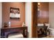 Small bathroom with vanity and toilet at 865 E Monte Vista Trl, Wickenburg, AZ 85390