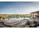 Infinity pool with a spa and stunning desert mountain views at 865 E Monte Vista Trl, Wickenburg, AZ 85390