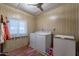 Laundry room with washer, dryer, and extra fridge at 8421 E Main St # 106, Mesa, AZ 85207