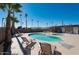 Inviting community pool and spa area with lounge chairs at 8421 E Main St # 106, Mesa, AZ 85207