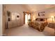 Bright bedroom with floral bedding and dresser at 1873 E Mcnair Dr, Tempe, AZ 85283