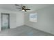 Bright bedroom with ceiling fan and window overlooking backyard at 4522 N 14Th Ave, Phoenix, AZ 85013