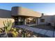 Modern patio with a view of the desert landscape at 41851 N 112Th Pl, Scottsdale, AZ 85262