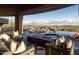 Expansive patio with fire pit and amazing views at 41851 N 112Th Pl, Scottsdale, AZ 85262