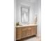 Elegant powder room with single vanity and modern fixtures at 37200 N Cave Creek Rd # 2124, Scottsdale, AZ 85262