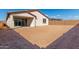 Large backyard with a patio at 18741 E Elizar Dr, Gold Canyon, AZ 85118
