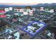 Aerial view showing home's location near various amenities and restaurants at 4601 E Desert Cove Ave, Phoenix, AZ 85028