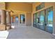 Covered patio with access to the pool and open views at 11475 E Paradise Ln, Scottsdale, AZ 85255