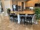 Kitchen island with granite countertops and seating for four at 38730 N Donovan Ln, Phoenix, AZ 85086