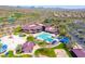 Aerial view of community amenities including pool and clubhouse at 3704 W Vivian Ct, Phoenix, AZ 85086