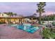 Inviting pool and spa with pergola and outdoor seating at 5842 E Redwing Rd, Paradise Valley, AZ 85253