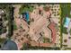 Aerial view of the property, showcasing the layout and landscaping at 5842 E Redwing Rd, Paradise Valley, AZ 85253