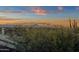 Spectacular sunset view from the property at 10751 E Candlewood Dr, Scottsdale, AZ 85255