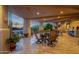 Spacious covered patio with seating and pool views at 10751 E Candlewood Dr, Scottsdale, AZ 85255