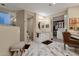 Modern bathroom with walk-in shower, vanity, and access to a toilet at 10751 E Candlewood Dr, Scottsdale, AZ 85255