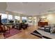Spacious main bedroom with stunning views and sitting area at 10751 E Candlewood Dr, Scottsdale, AZ 85255