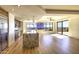 Open concept living space with hardwood floors and city views at 7175 E Camelback Rd # 704, Scottsdale, AZ 85251