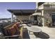 Relaxing patio with pergola, seating, and city views at 7175 E Camelback Rd # 704, Scottsdale, AZ 85251