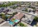 Aerial view showing home's location in a residential neighborhood at 17750 W Pershing St, Surprise, AZ 85388