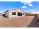 Large backyard with plenty of space for entertaining at 37645 W Padilla St, Maricopa, AZ 85138