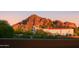 Stunning view of Camelback Mountain and the surrounding landscape at sunset at 3965 E Sierra Vista Dr, Paradise Valley, AZ 85253