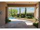 Inviting pool and spa area with lush landscaping at 3965 E Sierra Vista Dr, Paradise Valley, AZ 85253