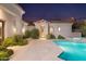 Inviting swimming pool area with stone patio and outdoor shower at 3965 E Sierra Vista Dr, Paradise Valley, AZ 85253
