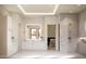 Spa-like bathroom featuring a walk-in shower and modern double vanity at 0 N Marchant Trace --, Queen Creek, AZ 85144