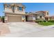 Two-story home with a large garage and attractive landscaping at 3314 E Azalea Dr, Gilbert, AZ 85298