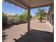 Covered patio overlooking the backyard at 20234 N Mariposa Way, Surprise, AZ 85374