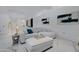 Open concept living space showcasing a view into the kitchen and marble floors at 7167 E Rancho Vista Dr # 3003, Scottsdale, AZ 85251